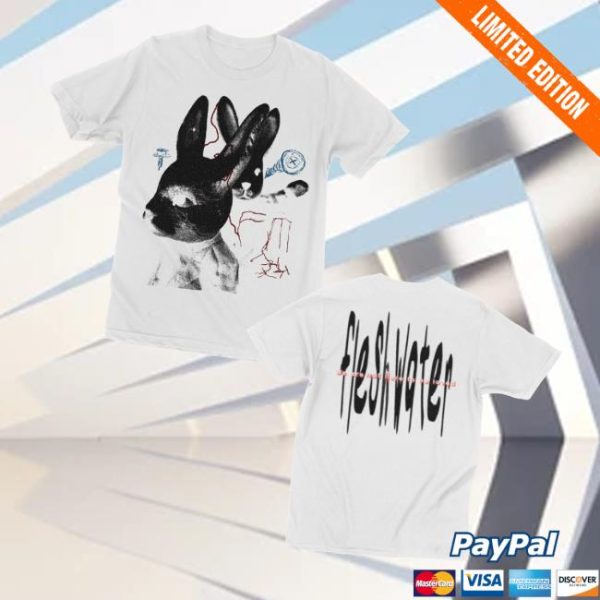 kenny Closed Casket Activities Merch Fleshwater White Rabbit Cement T Shirtv