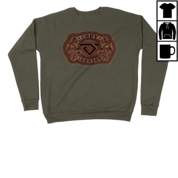 kenny Cody Johnson Merch Store Leather Buckle Sweatshirt