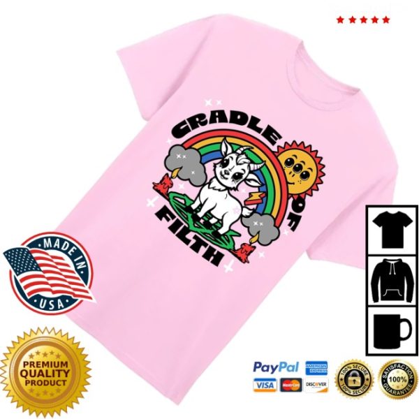 kenny Cradle Of Filth Merch Cradle Of Filth Cradle Of Fun Light Pink Tee1