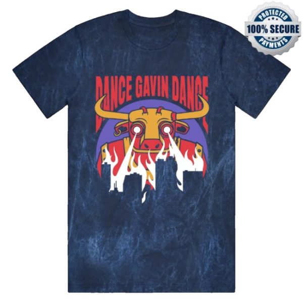 kenny Dance Gavin Dance Merch Gavinzilla Mineral Navy Wash Shirt