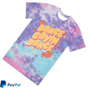 kenny Dance Gavin Dance Merch Kawaii Strawberry Cotton Candy Tie Dye T Shirt1