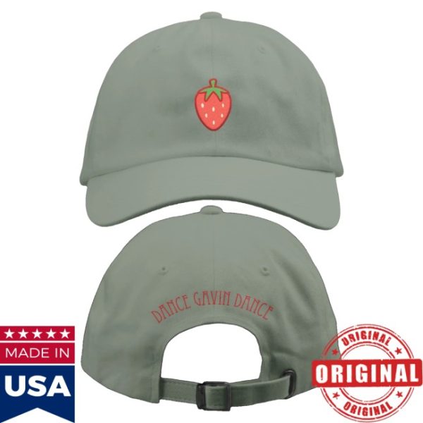 kenny Dance Gavin Dance Merch Kawaii Strawberry Dad Hat0