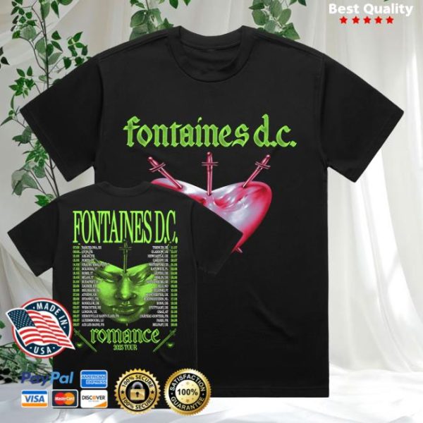 kenny Fontaines Dc Favourite Heart Summer 2025 Shirt