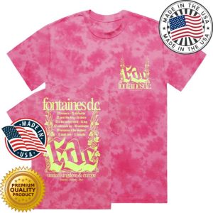 kenny Fontaines Dc Merch Shop Romance Tracklist Pink Crystal Dye Shirt