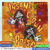 kenny Insane Clown Posse Shop Merch Cartoon Clowns Shirt In Tie Dye Red And Orange