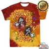 kenny Insane Clown Posse Shop Merch Cartoon Clowns Shirt In Tie Dye Red And Orange1