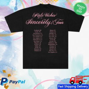 kenny Kali Uchis Merch Store Sincerely Tour Date Back Shirts kenny Kali Uchis Merch Store Sincerely Tour Date Back Shirts