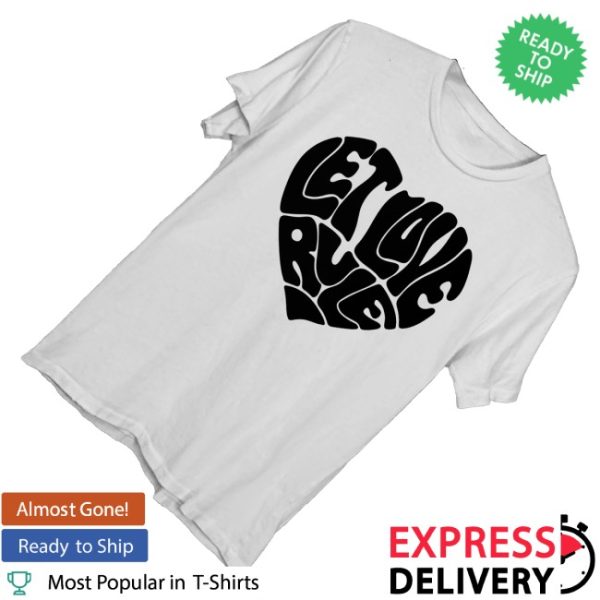 kenny Lenny Kravitz Merch Let Love Rule Heart Tee0