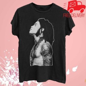 kenny Lenny Kravitz Merch Profile Outline Tee kenny Lenny Kravitz Merch Profile Outline Tee