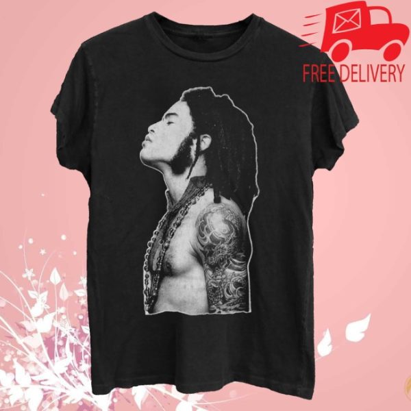 kenny Lenny Kravitz Merch Profile Outline Tee