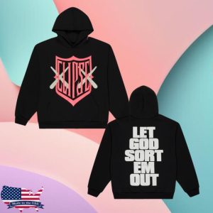 kenny Letgodsortemout Merch Kaws X Clipse Let God Sort Em Out Shield Hoodie kenny Letgodsortemout Merch Kaws X Clipse Let God Sort Em Out Shield Hoodie