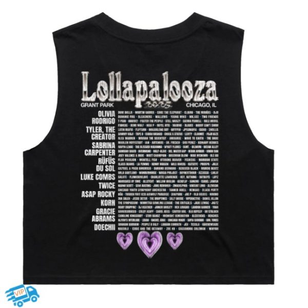 kenny Lollapalooza Merch Store Planet Lolla Lineup Tank Tops