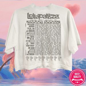 kenny Lollapalooza Merch Store Womens Sunburst Lineup Shirts kenny Lollapalooza Merch Store Womens Sunburst Lineup Shirts