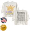 kenny Lollapalooza Merch Store Womens Sunburst Lineup Shirtss
