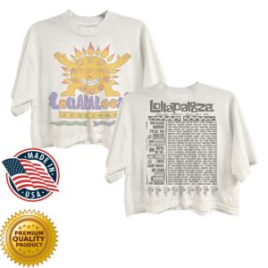 kenny Lollapalooza Merch Store Womens Sunburst Lineup Shirtss kenny Lollapalooza Merch Store Womens Sunburst Lineup Shirtss
