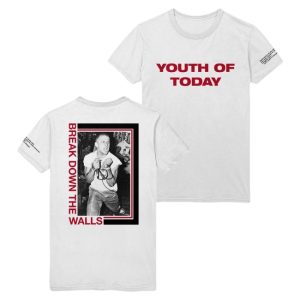 kenny Merchnow Merch Youth Of Today Break Down The Walls White Shirt1 kenny Merchnow Merch Youth Of Today Break Down The Walls White Shirt1
