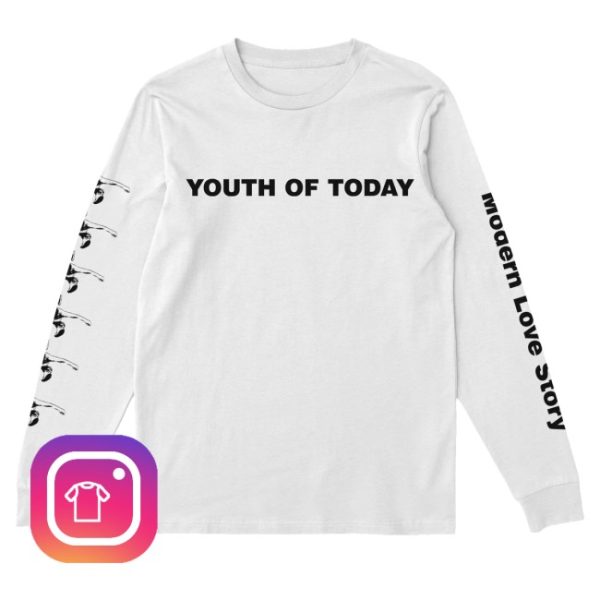 kenny Merchnow Merch Youth Of Today Modern Love Story White Long Sleeve1