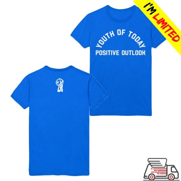 kenny Merchnow Merch Youth Of Today Positive Outlook Blue Shirt1