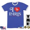 kenny Mporium Merch Paris 2025 Royal Blue Event Ringer Shirt