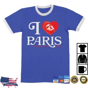 kenny Mporium Merch Paris 2025 Royal Blue Event Ringer Shirt