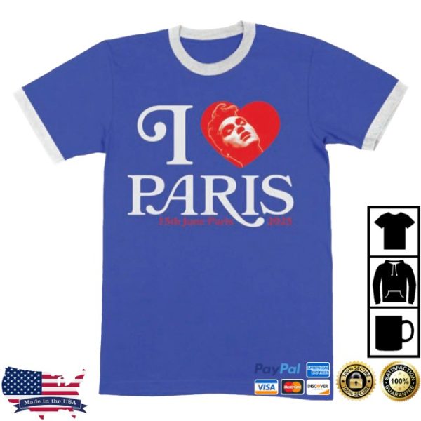 kenny Mporium Merch Paris 2025 Royal Blue Event Ringer Shirt