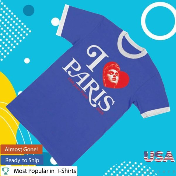 kenny Mporium Merch Paris 2025 Royal Blue Event Ringer Shirt0