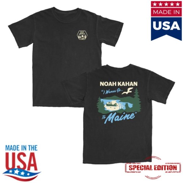 kenny Noah Kahan Merch Store I Wanna Go To Maine Fishing Shirtss 1