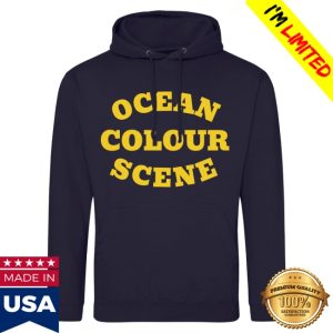 kenny Ocean Colour Scene Merch Curve Hoody Navy
