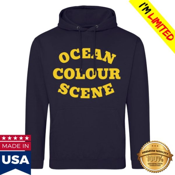 kenny Ocean Colour Scene Merch Curve Hoody Navy