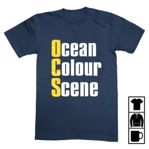 kenny Ocean Colour Scene Merch Initials Shirt Navy