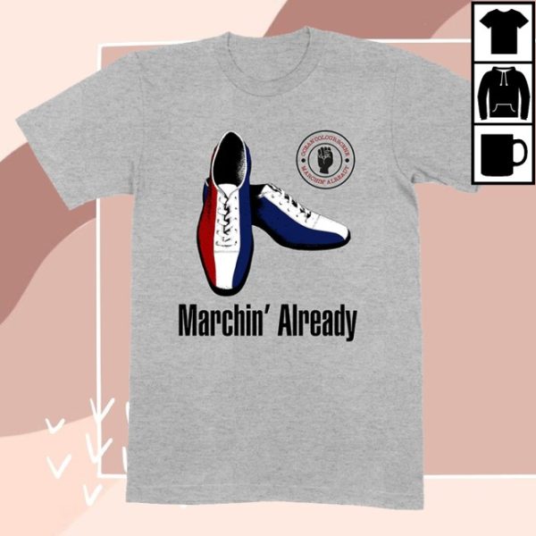kenny Ocean Colour Scene Merch Marchin' Shirt Grey