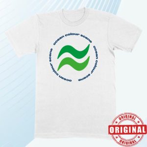 kenny Ocean Colour Scene Merch Waves Shirt White