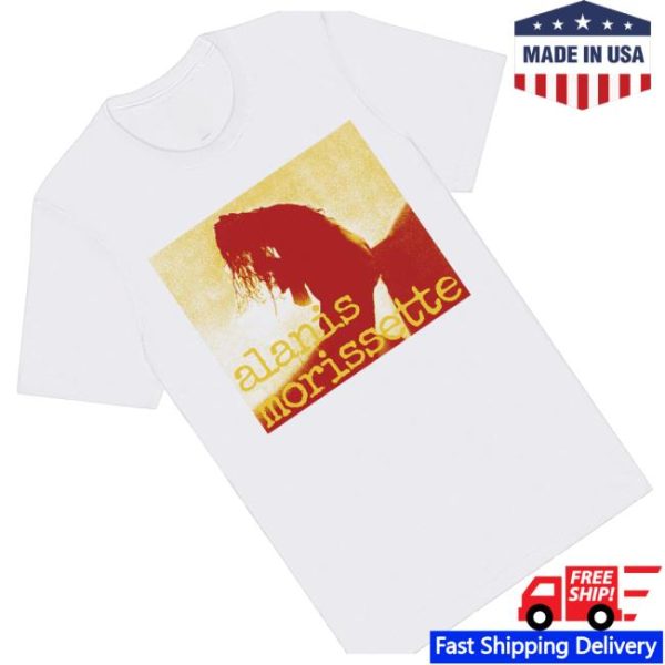 kenny Official Alanis Morissette Shop Merch Alanis Yellow Silhouette White Shirts