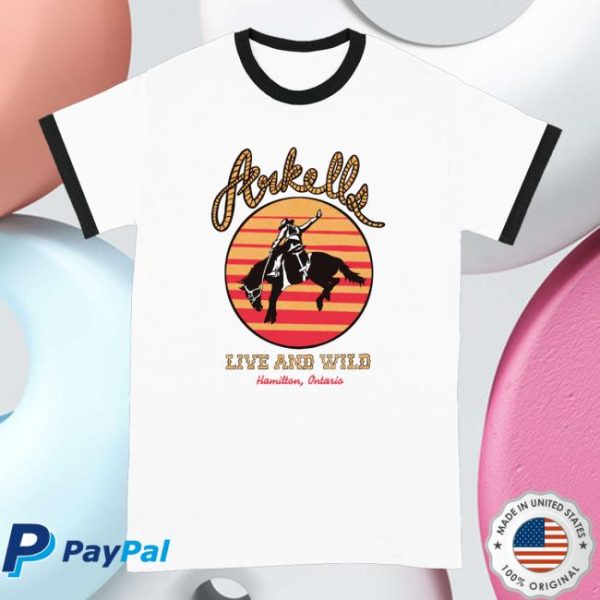 kenny Official Arkells Music Merch Shop Store Live And Wild Ringer Shirt