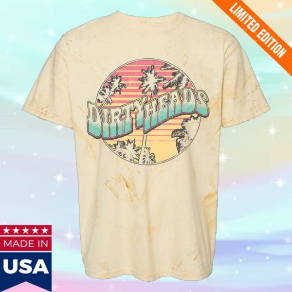 kenny Official Dirty Heads Merch Shop Store Retro Palms Yellow Shirt