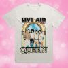 kenny Official Queen Merch Shop Store Queen At Live Aid White Shirt
