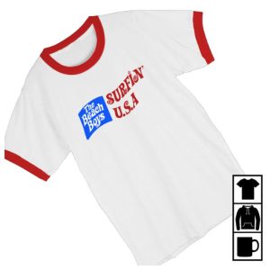 kenny Official The Beach Boys Surfin Usa Ringer Shirts kenny Official The Beach Boys Surfin Usa Ringer Shirts