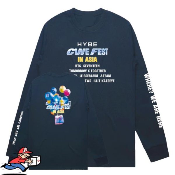 kenny Official Trafalgar Releasing Merch Shop Hybe Cine Fest In Asia Long Sleeve Shirt