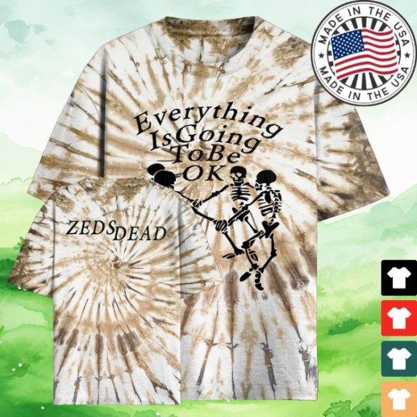 kenny Official Zeds Dead Everything Is Ok Tie Dye Shirt