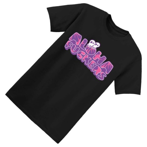 kenny Pepper Merch Aloha Fuckers Hibiscus Black Tee0
