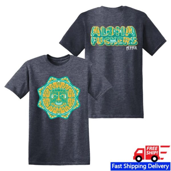 kenny Pepper Merch Mayan Sun Grey Tee0
