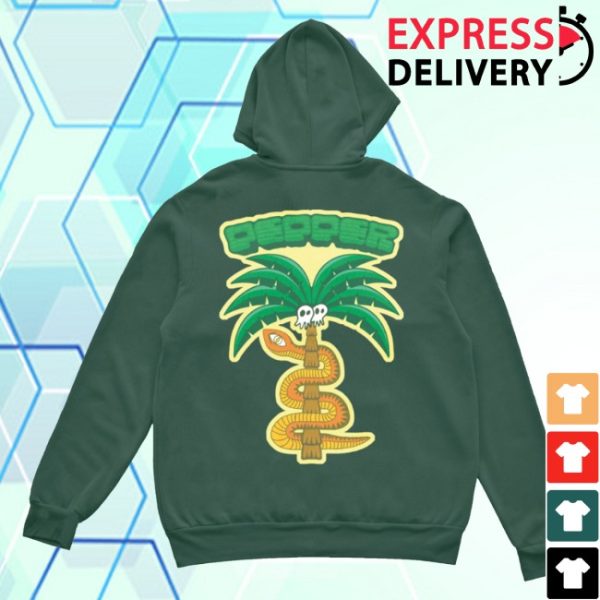 kenny Pepper Merch Snake Palm Tree Green Hoodie