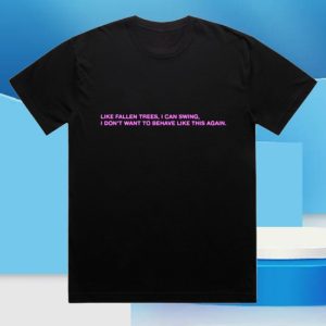 kenny President Merch Fallen Trees Lyric Tee Black0 kenny President Merch Fallen Trees Lyric Tee Black0