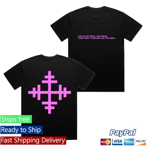 kenny President Merch Fallen Trees Lyric Tee Black1