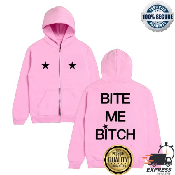 kenny Renee Rapp Merch Store Bite Me Bitch Zip Hoodiecs