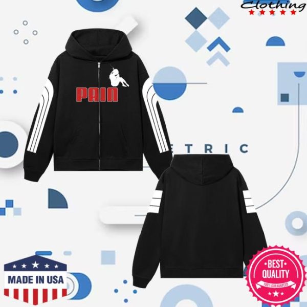 kenny Revenge Merch Forever Faster Zip Black Red