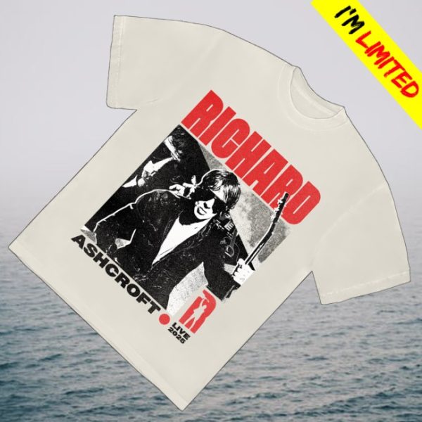 kenny Richard Ashcroft Merch Ra Live 2025 Beige Tour Shirt0