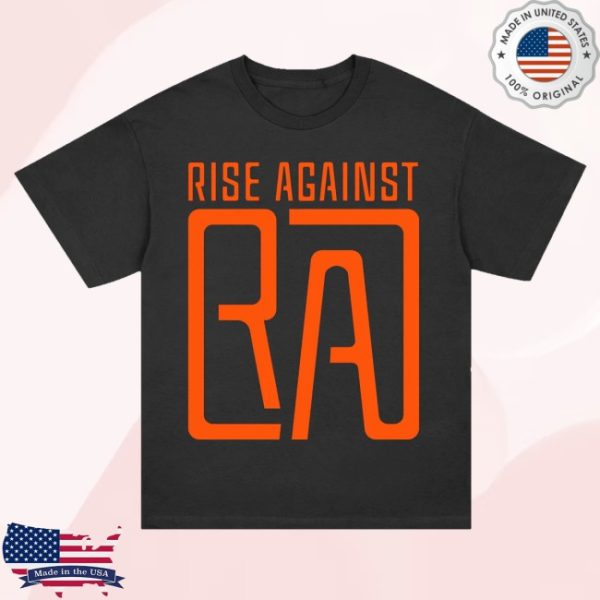 kenny Rise Against Merch Ra Square Logo Shirt Black