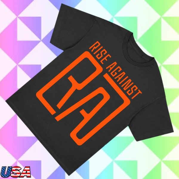 kenny Rise Against Merch Ra Square Logo Shirt Black0