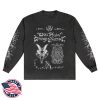 kenny Run For Cover Records Merch Wicca Phase Springs Eternal Silver Angel Long Sleeve Shirt